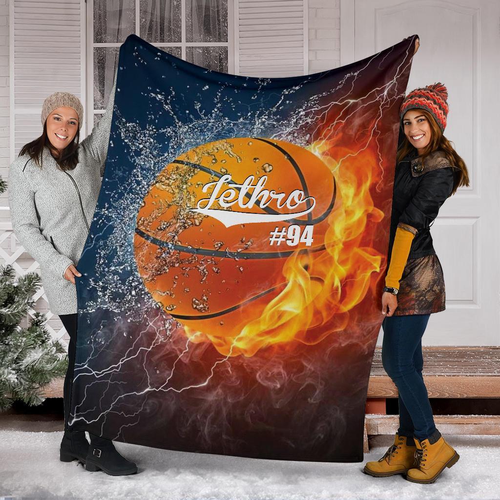 litzzy Personalized Sport Water Fire Fleece Blanket - Lath1611204 Quilt Blanket   