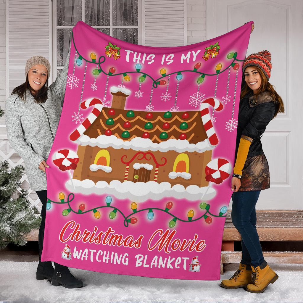 litzzy This Is My Christmas Fleece Blanket - Laci2711202 Quilt Blanket PINK 50 X 60 