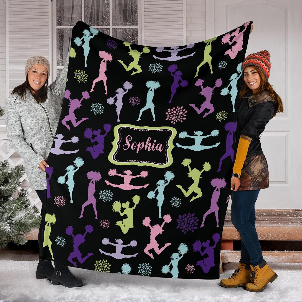 litzzy Personalized Cheerleader Collection Fleece Blanket - Tlnb1711201 Quilt Blanket COLORFUL 60 X 80 