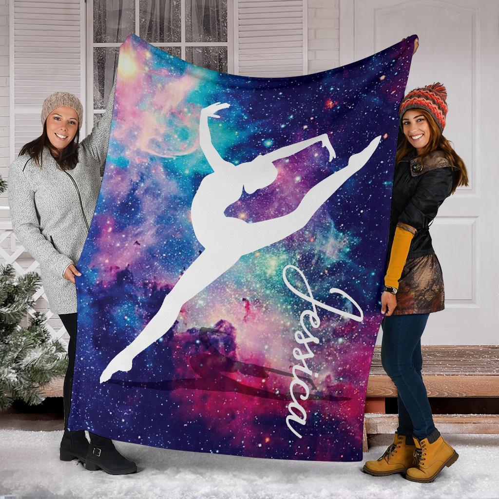 litzzy Personalized Gymnastic Fleece Blanket - Tlno1311202 Quilt Blanket   