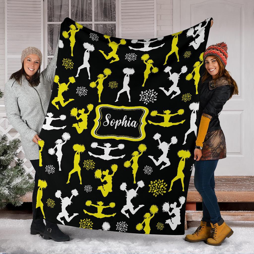 litzzy Personalized Cheerleader Collection Fleece Blanket - Tlnb1711201 Quilt Blanket   
