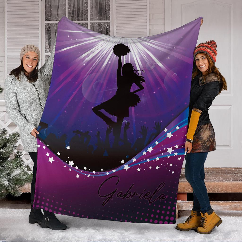 litzzy Personalized Cheerleader Fleece Blanket - Lath1911202Ki Quilt Blanket   