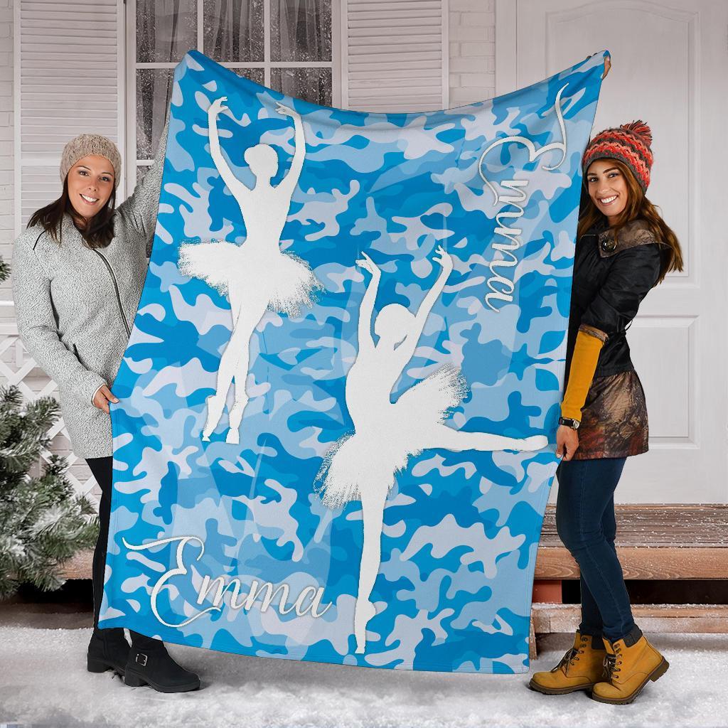 litzzy Personalized Ballet Fleece Blanket - Latg2311201 Quilt Blanket   