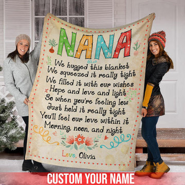litzzy Personalized To Nana Fleece Blanket - Latg040804 Quilt Blanket   