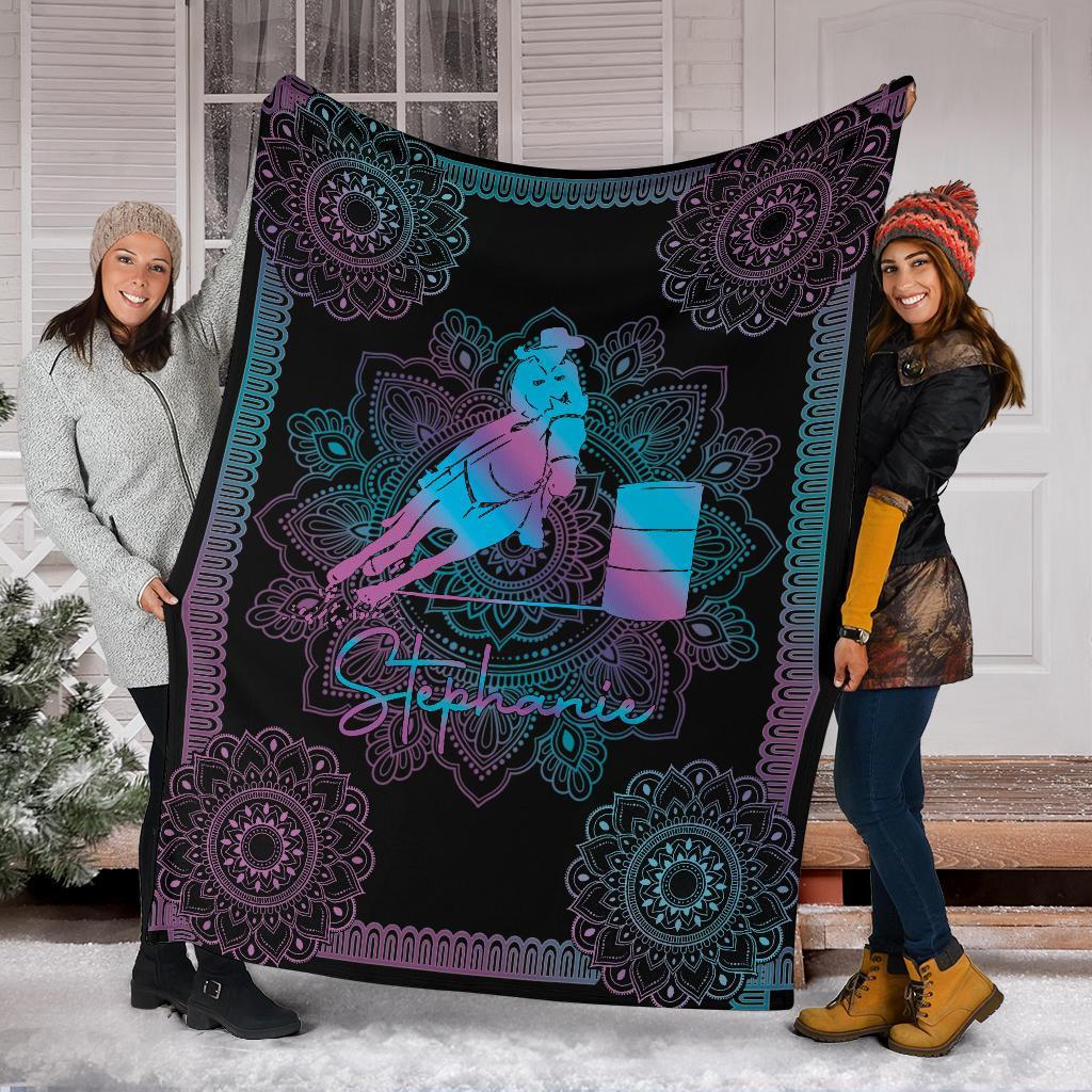 litzzy Personalized Horse Girl Fleece Blanket - Tltm2011201 Quilt Blanket   