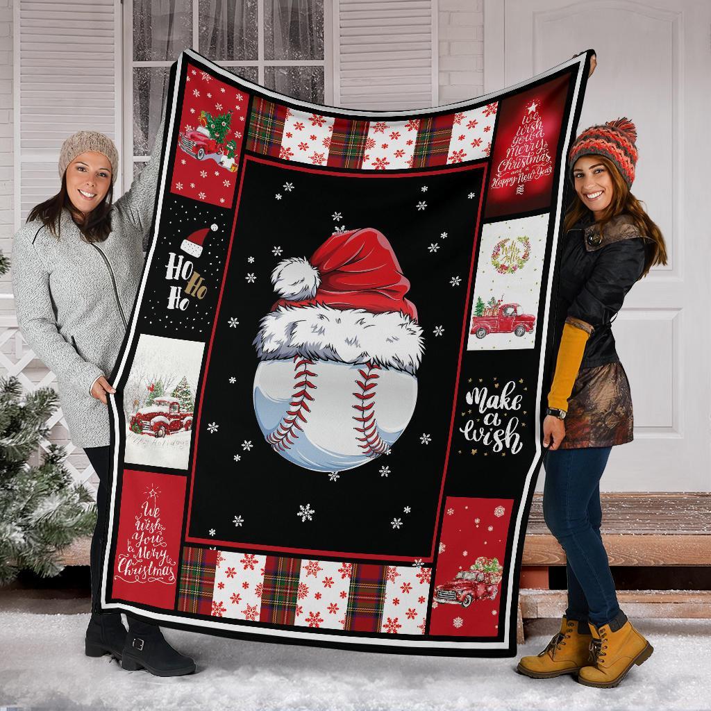 litzzy Sport Santa Xmas Fleece Blanket - Lath2011201 Quilt Blanket   