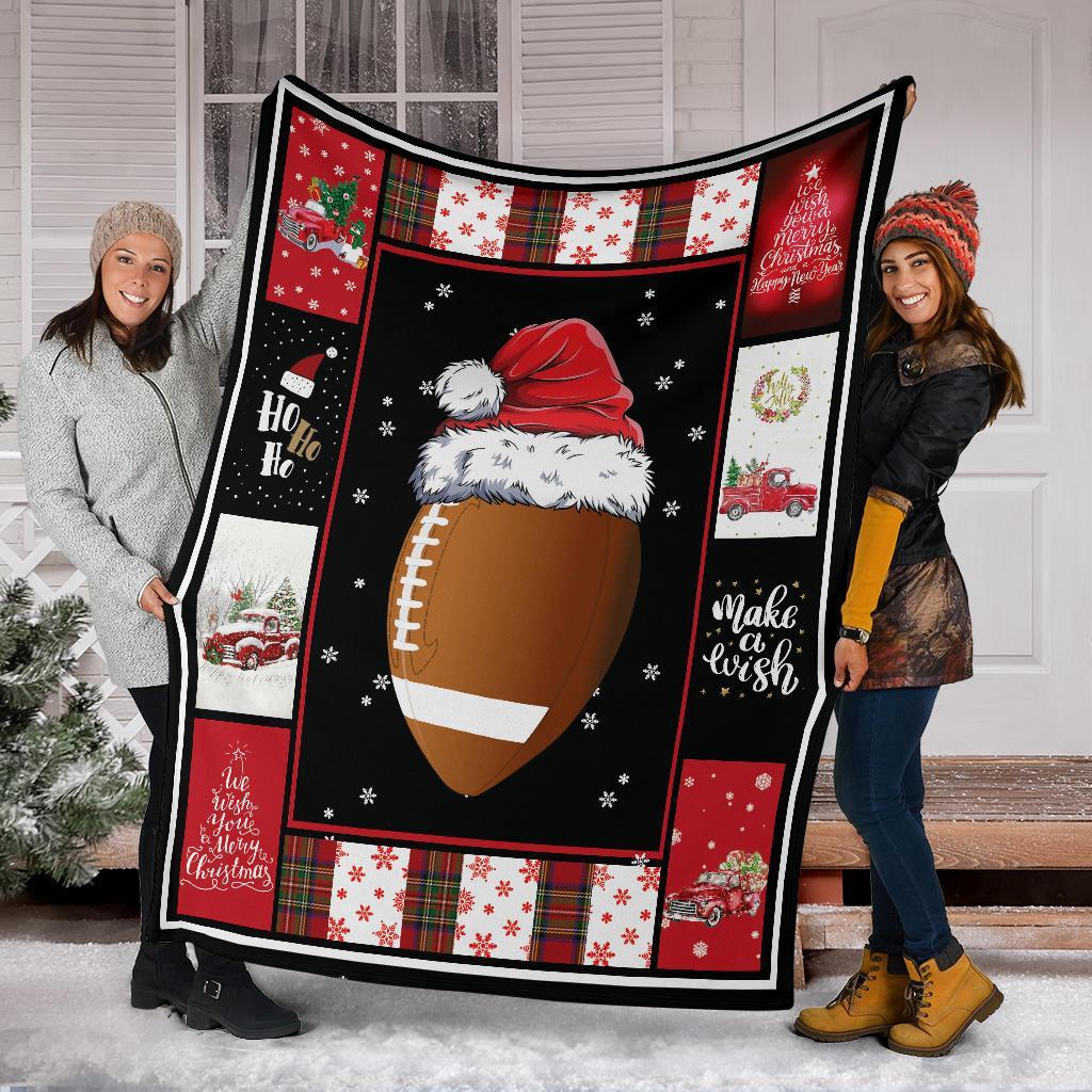 litzzy Sport Santa Xmas Fleece Blanket - Lath2011201 Quilt Blanket   