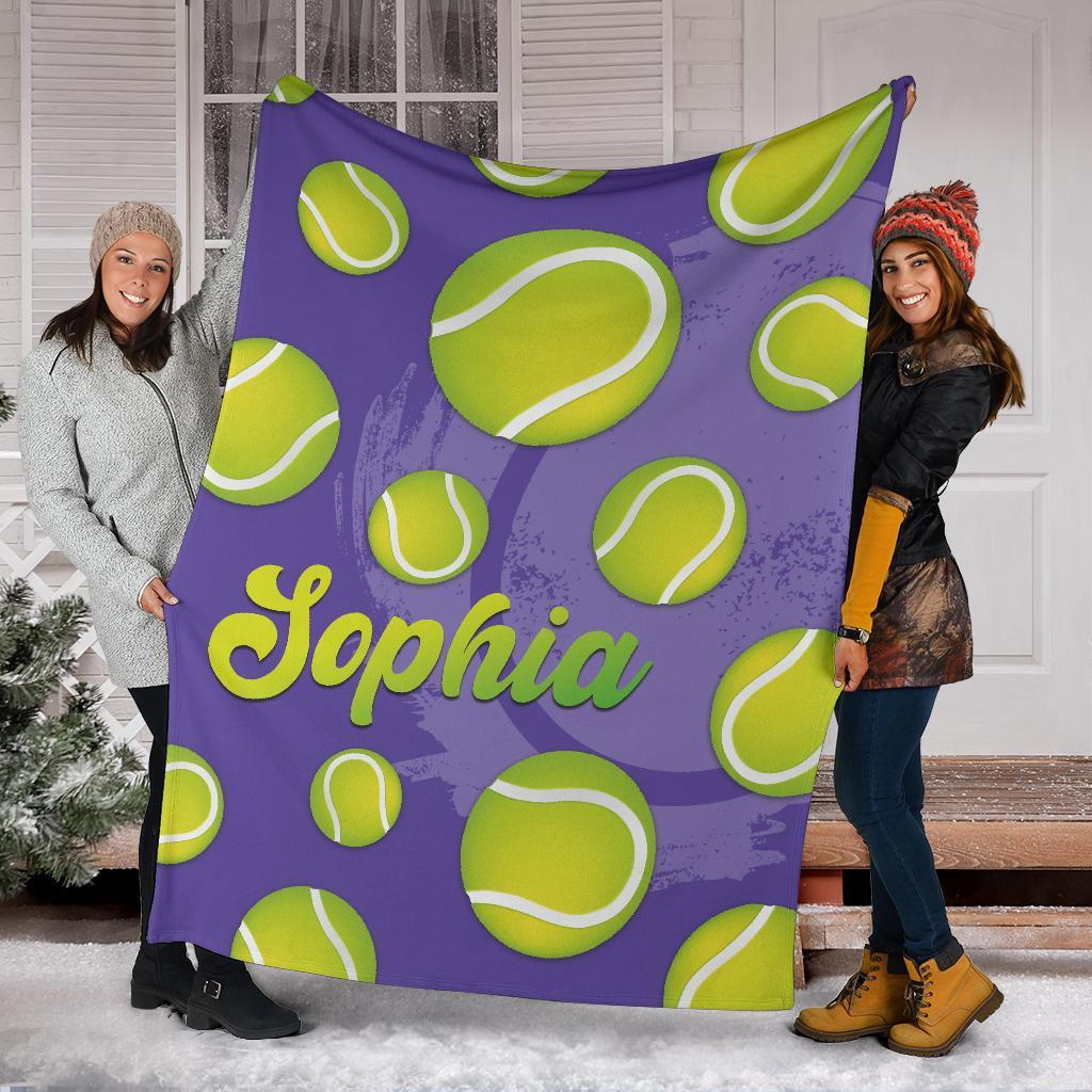 litzzy Personalized Tennis Fleece Blanket - Latg2311202 Quilt Blanket   