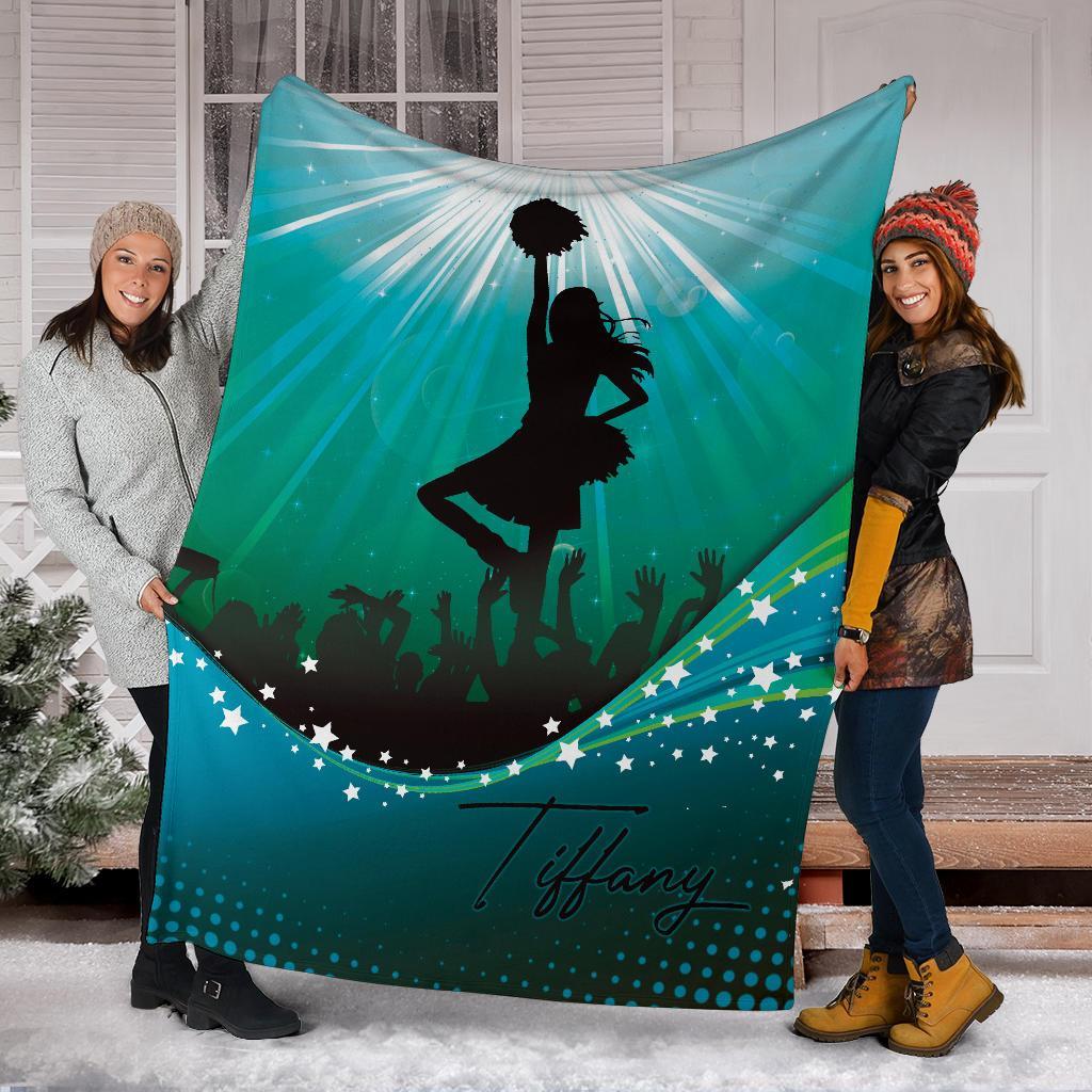 litzzy Personalized Cheerleader Fleece Blanket - Lath1911202Ki Quilt Blanket   