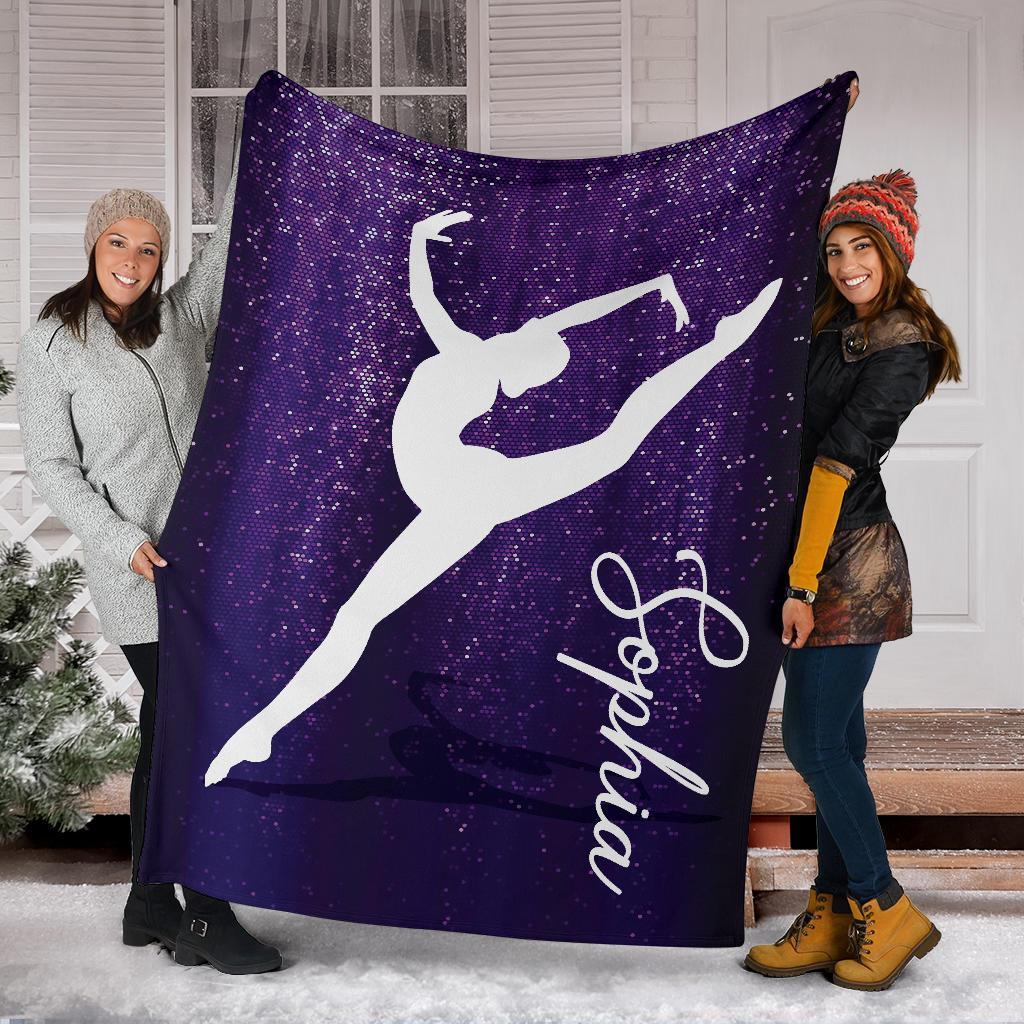litzzy Personalized Gymnastic Fleece Blanket - Tlno1311202 Quilt Blanket   