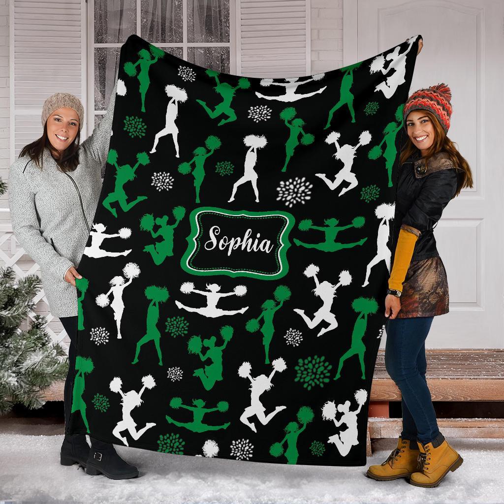 litzzy Personalized Cheerleader Collection Fleece Blanket - Tlnb1711201 Quilt Blanket   