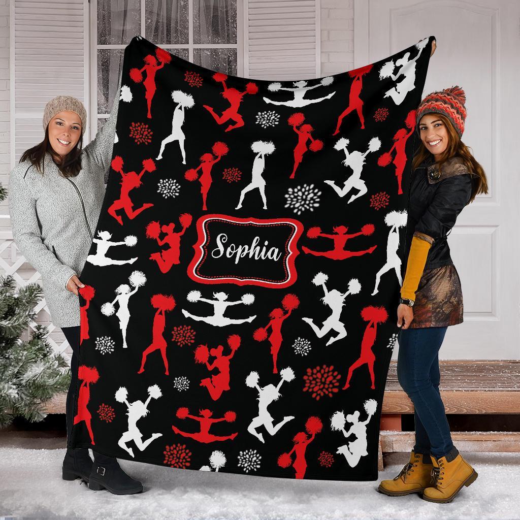 litzzy Personalized Cheerleader Collection Fleece Blanket - Tlnb1711201 Quilt Blanket   