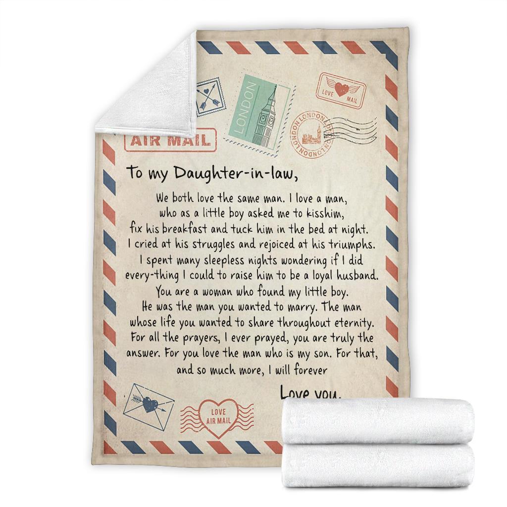 litzzy To My Daughter - In - Law Fleece Blanket - Lath040802 Quilt Blanket   