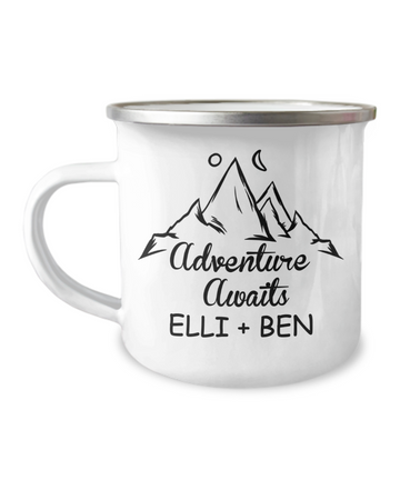 litzzy Adventure Awaits Personalized Camper Mug Mug   