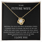 litzzy To My Future wife - Meeting you - Gift For Wife Jewelry 18K Yellow Gold Finish Two Tone Box 