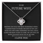 litzzy To My Future wife - Meeting you - Gift For Wife Jewelry 14K White Gold Finish Two Tone Box 