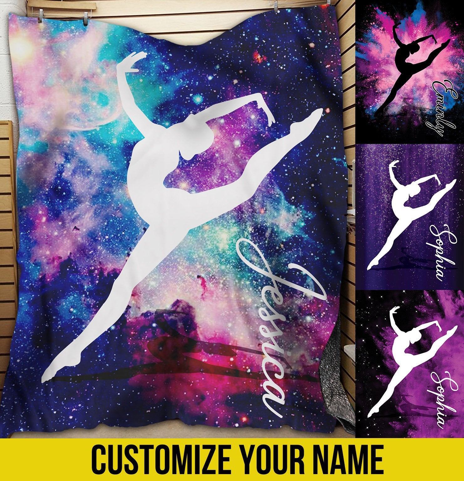 litzzy Personalized Gymnastic Fleece Blanket - Tlno1311202 Quilt Blanket   