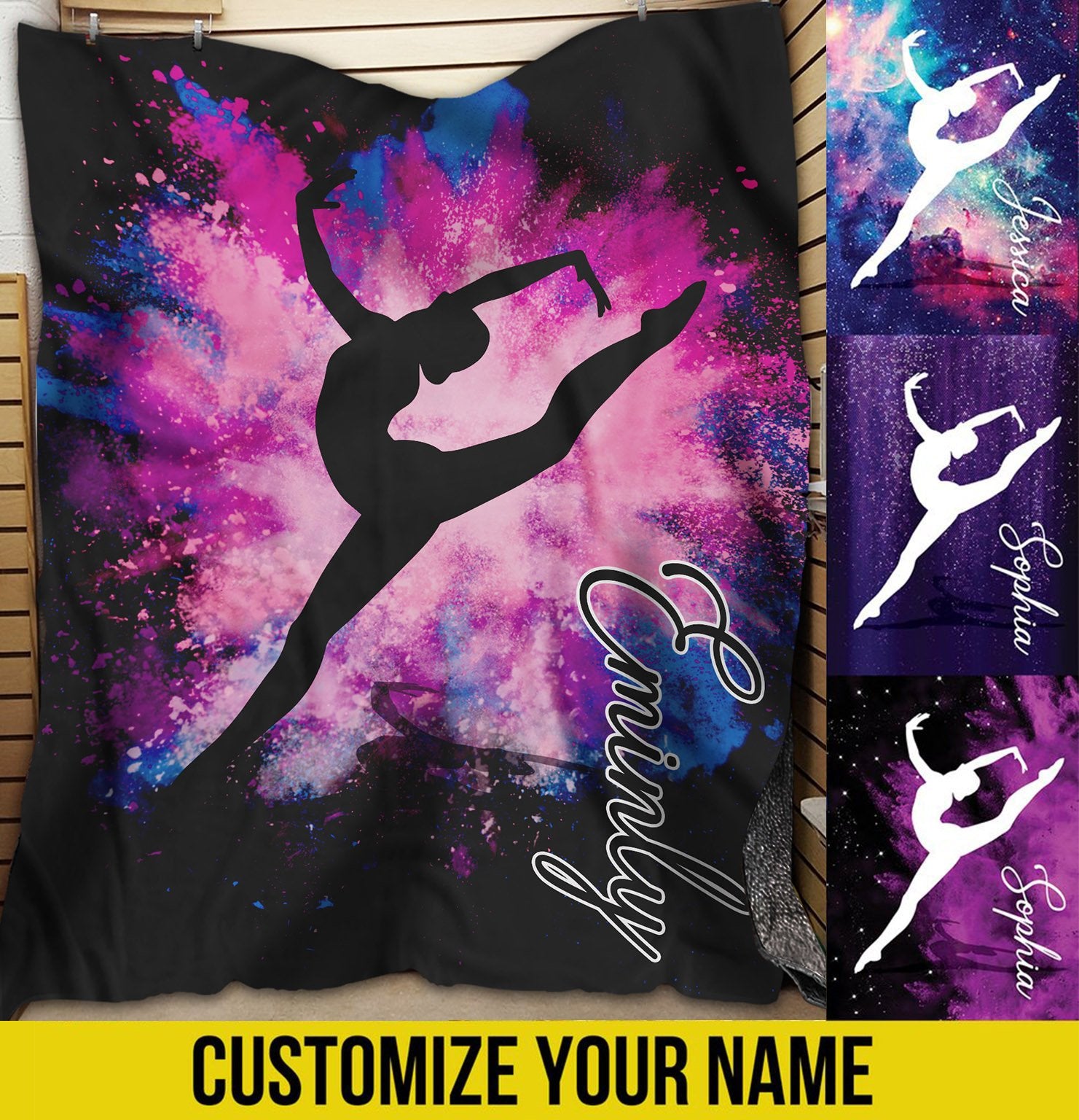 litzzy Personalized Gymnastic Fleece Blanket - Tlno1311202 Quilt Blanket   
