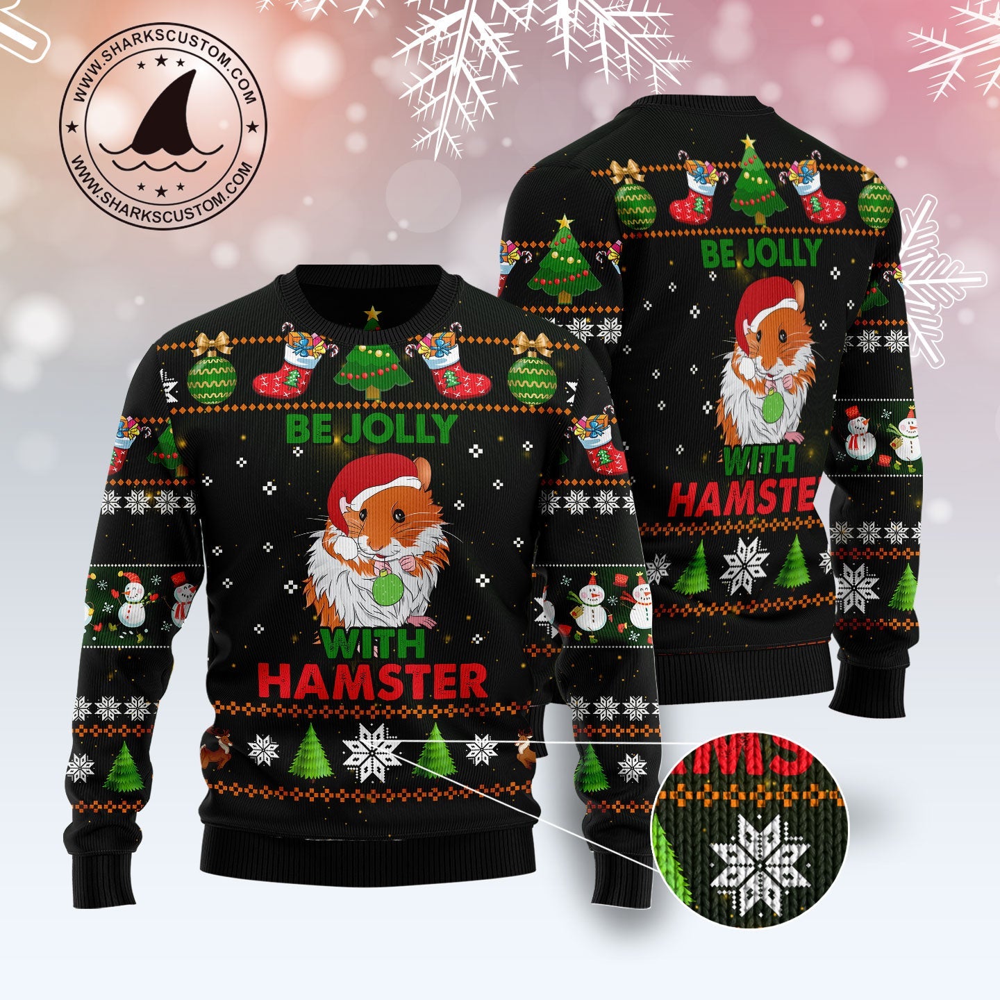 litzzy Hamster Be Jolly TY1811 Ugly Christmas Sweater -  Best Gift For Christmas, Noel Malalan - Christmas Signature sweater   