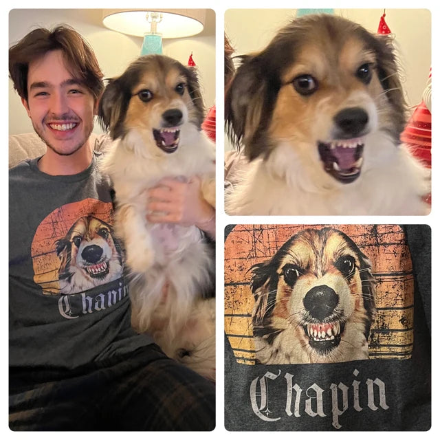 litzzy Custom Dog Vintage Shirt, Custom Pet Shirt, Dog Lover Gift, Dog Lover T-Shirt, Personalized Shirts, Dog Owner Shirt, Dog Photo Shirt, S-5XL T-shirt   