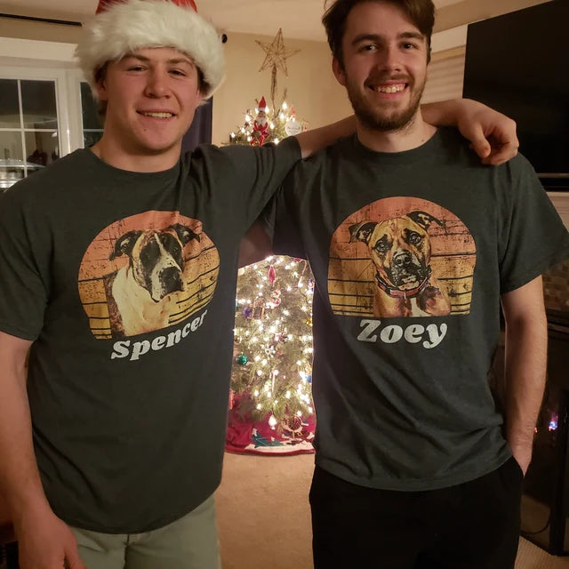 litzzy Custom Dog Vintage Shirt, Custom Pet Shirt, Dog Lover Gift, Dog Lover T-Shirt, Personalized Shirts, Dog Owner Shirt, Dog Photo Shirt, S-5XL T-shirt   