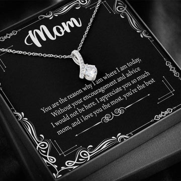 litzzy Litzzy Neckalce To My Mom, Appreciate You So Much Gift For Mom Jewelry Standard Box White Gold 
