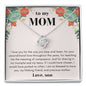 litzzy Litzzy Necklace To My Mom, I love you for the way you stop and listen and for your unconditional love Gift For Mom From Son, Mom Jewelry Jewelry   