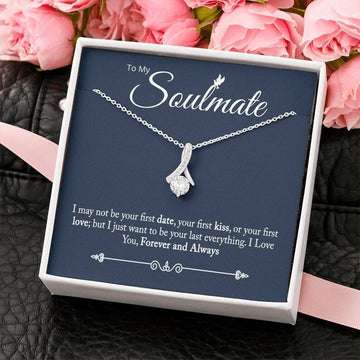 litzzy To My Soulmate Necklace - Soulmate Gift, Soulmate Jewelry, Jewelry Gift For Her, Gift For Soulmate, Love Necklace Gifts For Her, Anniversary Gift - Litzzy Alluring Beauty Necklace Jewelry   