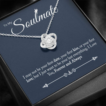 litzzy To My Soulmate - I Just Want To Be Your Last Everything - Love Necklace Gifts For Her, Jewelry Gift Her - Litzzy Knot Love Necklace Jewelry   