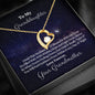 litzzy To My Granddaughter - Litzzy Forever Love Necklace - Necklace for Granddaughter from Grandmother Jewelry 18K Yellow Gold Finish  