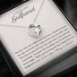litzzy To My Girlfriend - Necklace Gift For Her - Birthday, Valentines , Anniversary Gifts For Girlfriend  - Litzzy Forever Love Necklace Jewelry 14k White Gold Finish Two Tone Box 