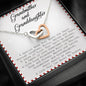 litzzy To My Granddaughter - Litzzy Interlocking Hearts Necklace - Necklace for Granddaughter from Grandma Jewelry Standard Box  