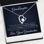 litzzy To My Granddaughter - Litzzy Forever Love Necklace - Necklace for Granddaughter from Grandmother Jewelry Standard Box  