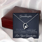 litzzy To My Granddaughter - Litzzy Forever Love Necklace - Necklace for Granddaughter from Grandmother Jewelry   