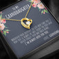 litzzy To My Granddaughter - Litzzy Forever Love Necklace - Necklace for Granddaughter from Grandma Jewelry 18K Yellow Gold Finish  