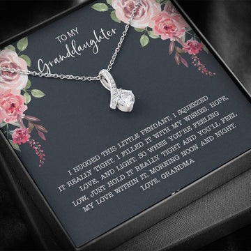 litzzy To My Granddaughter - Litzzy Alluring Beauty Necklace - Necklace for Granddaughter from Grandma Jewelry   