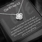 litzzy To My Girlfriend - Litzzy Love Knot Necklace - Gift For Girlfriend, Gift For Her, Anniversary Gift, Birthday Gift For Her, Valentines Day Gift, Love Jewelry 14K White Gold Finish Standard Box 