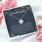 litzzy To My Granddaughter - My Amazing Granddaughter - Litzzy Love Knot Necklace - Necklace for Granddaughter from Grandma Jewelry Two Tone Box  