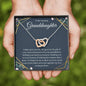 litzzy To My Granddaughter - Litzzy Interlocking Hearts Necklace - Necklace for Granddaughter from Grandpa Jewelry   