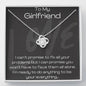 litzzy To My Girlfriend - Litzzy Love Knot Necklace - Gift For Girlfriend, Gift For Her, Anniversary Gift, Birthday Gift For Her, Valentines Day Gift, Love Jewelry   