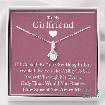 litzzy To My Girlfriend Necklace - Special, Necklace For Girlfriend, Birthday Gift For Girlfriend, Girlfriend Gifts, Valentine Gift For Girlfriend - Litzzy Alluring Beauty Necklace Jewelry   