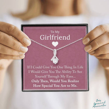 litzzy To My Girlfriend Necklace - Special, Necklace For Girlfriend, Birthday Gift For Girlfriend, Girlfriend Gifts, Valentine Gift For Girlfriend - Litzzy Alluring Beauty Necklace Jewelry   
