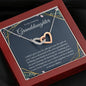 litzzy To My Granddaughter - Litzzy Interlocking Hearts Necklace - Necklace for Granddaughter from Grandpa Jewelry   