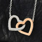 litzzy To My Granddaughter - Litzzy Interlocking Hearts Necklace - Necklace for Granddaughter from Grandpa Jewelry   