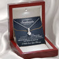 litzzy To My Soulmate - Meaningful Soulmate Necklace For Her - Long Distance Relationship Gift - Unique Romantic Gift For Her - Thoughtful Gift For Her - Lizzy Alluring Beauty Necklace Jewelry Mahogany Style Luxury Box  