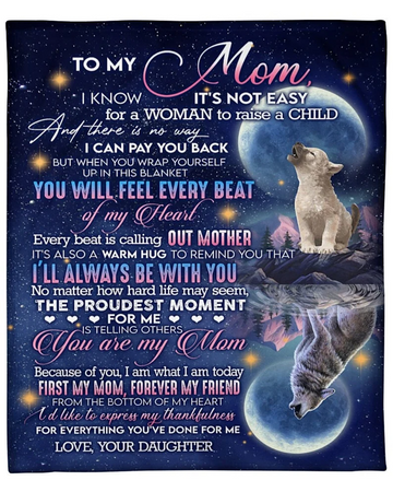 litzzy Personalized To My Mom Blanket, You Are The Best Mother, Throw Blanket For Mother, Mom, Grandma Fleece Blanket Style 2 FLEECE - 30x40 