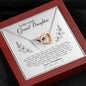 litzzy To My Granddaughter - Litzzy Interlocking Hearts Necklace - Necklace for Granddaughter from Grandma Jewelry   