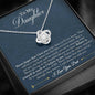litzzy Believe In Your Self, I Will Always Be With You. Litzzy To My Daughter Love Knot Necklace Jewelry   