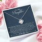 litzzy Believe In Your Self, I Will Always Be With You. Litzzy To My Daughter Love Knot Necklace Jewelry   