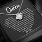litzzy To My Queen Necklace - Anniversary Gift For Wife - Girlfriend Necklace - Birthday Gift For Wife - Necklace For Girlfriend - Litzzy Love Knot Necklace Jewelry   
